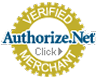 Authorize.Net Verified Merchant badge logo.